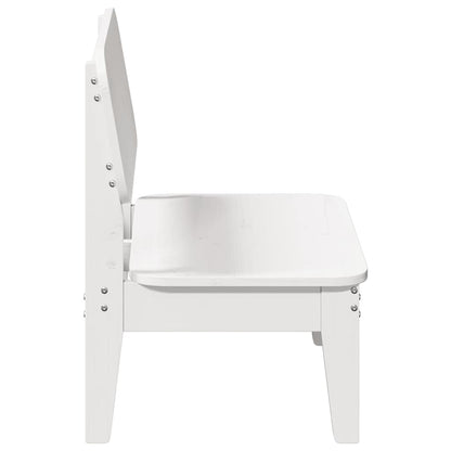 vidaXL Gartenstühle 2 Stk. Weiß 60x52,5x72 cm Massivholz Kiefer