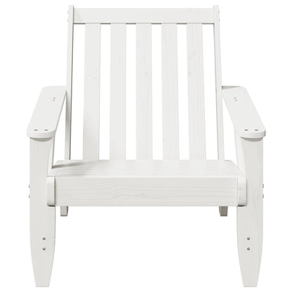 vidaXL Adirondack-Gartenstuhl Weiß 75x77x77 cm Massivholz Kiefer