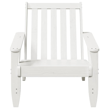 vidaXL Adirondack-Gartenstühle 2Stk. Weiß 75x77x77cm Massivholz Kiefer