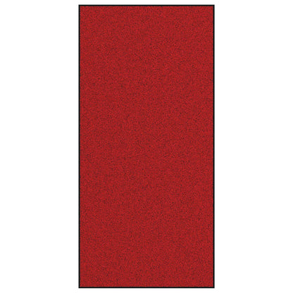 Fußmatte Rot und Schwarz 120 x 250 cm 100% Polyamid