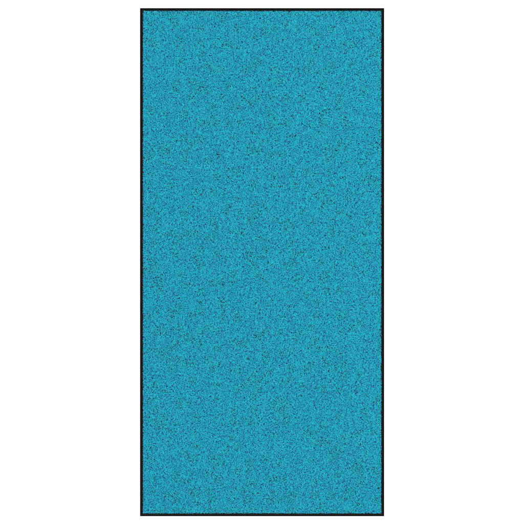 Fußmatte Cyan und Schwarz 120 x 250 cm Polyamid und PVC