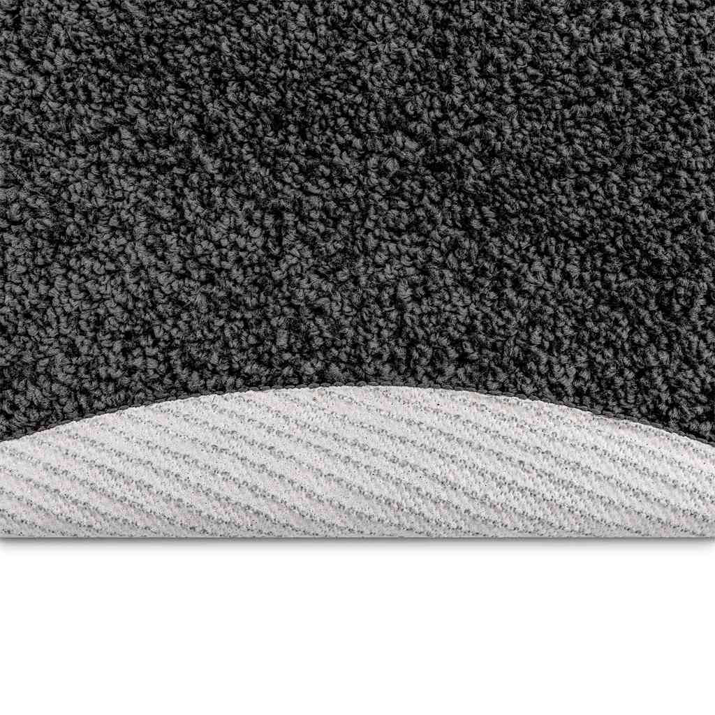 vidaXL Anti-Rutsch Shaggy Teppich Dunkelgrau 160 x 160 cm PP