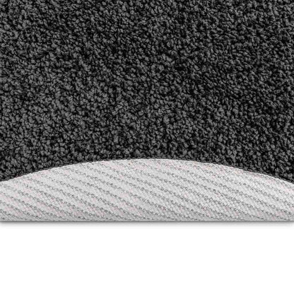 vidaXL Anti-Rutsch Shaggy Teppich Dunkelgrau 160 x 160 cm PP