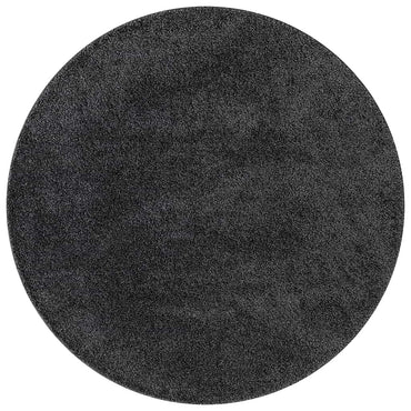 vidaXL Anti-Rutsch Shaggy Teppich Dunkelgrau 160 x 160 cm PP