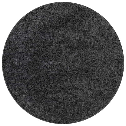 vidaXL Anti-Rutsch Shaggy Teppich Dunkelgrau 160 x 160 cm PP