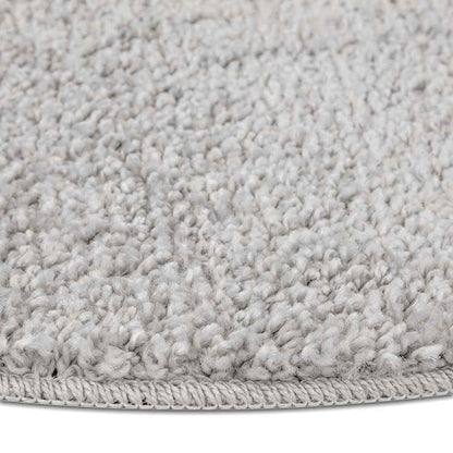 vidaXL Anti-Rutsch Shaggy Teppich Grau 90 x 90 cm PP