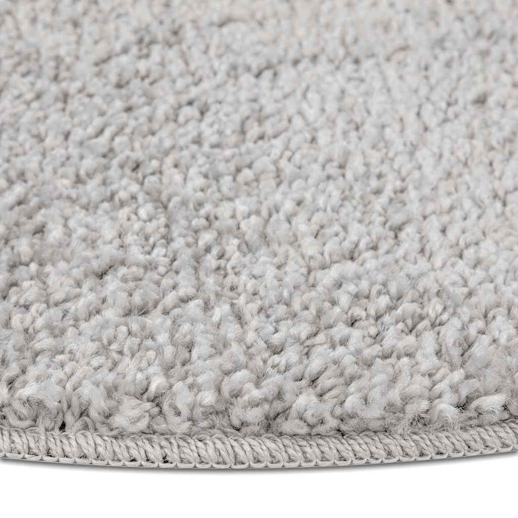vidaXL Anti-Rutsch Shaggy Teppich Grau 120 x 120 cm PP