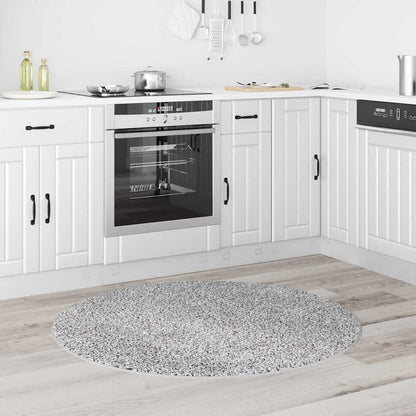 vidaXL Anti-Rutsch Shaggy Teppich Grau 120 x 120 cm PP