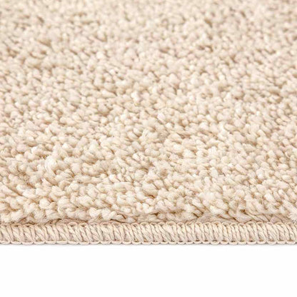 Anti-Rutsch Shaggy Teppich Creme 120 x 120 cm PP