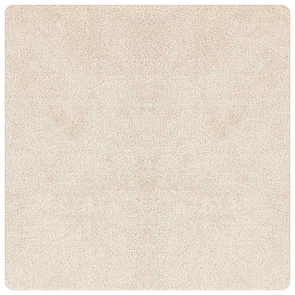 vidaXL Tapis shaggy antidérapant crème 160 x 160 cm PP