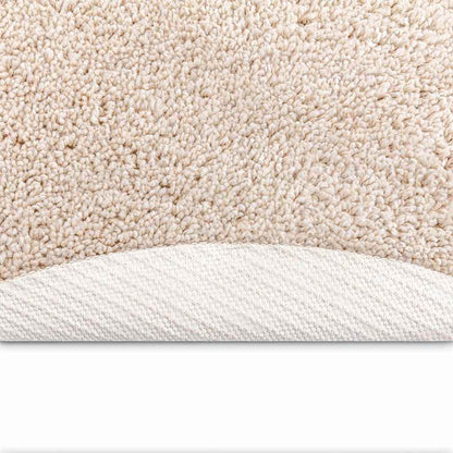 vidaXL Anti-Rutsch Shaggy Teppich Creme 160 x 160 cm PP