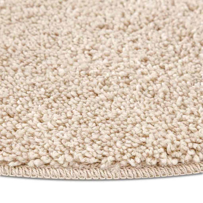 vidaXL Anti-Rutsch Shaggy Teppich Creme 160 x 160 cm PP
