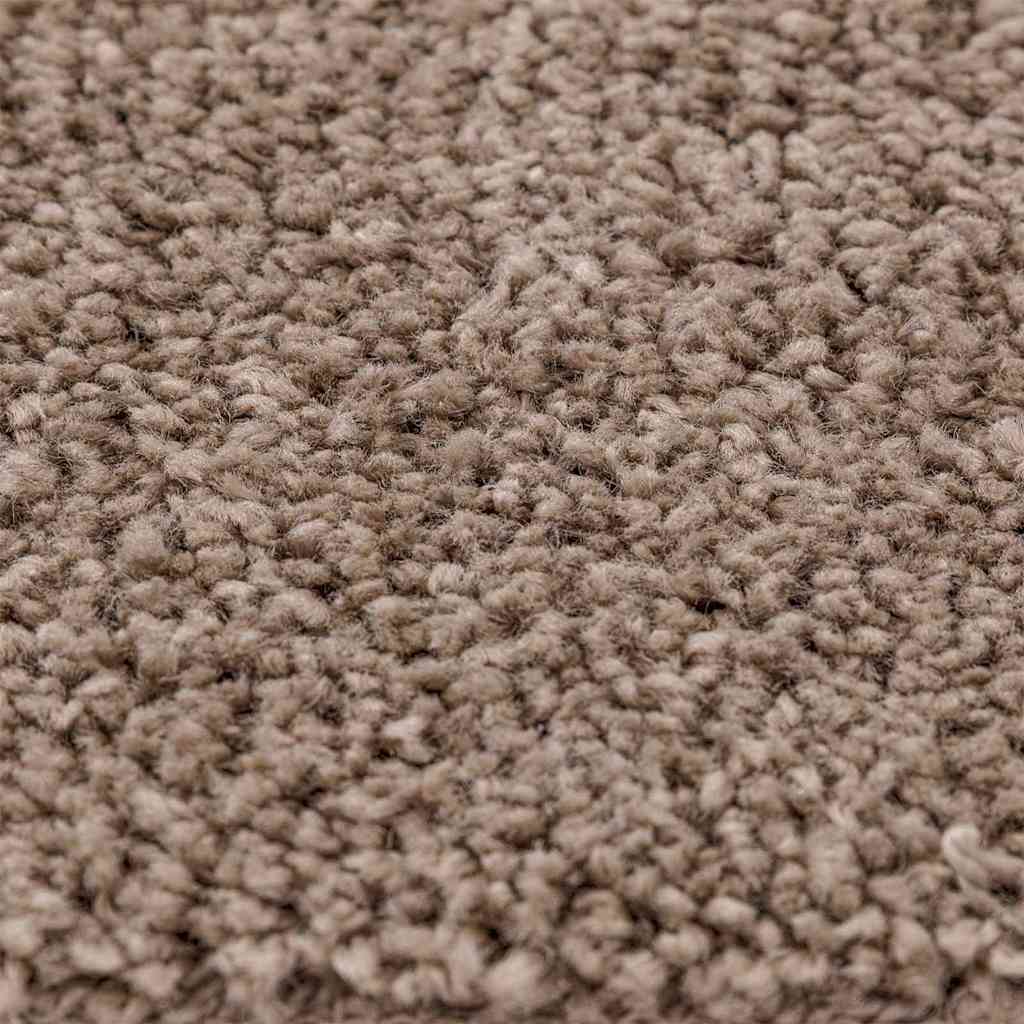 vidaXL Anti-Rutsch Shaggy Teppich Braun 120 x 120 cm PP