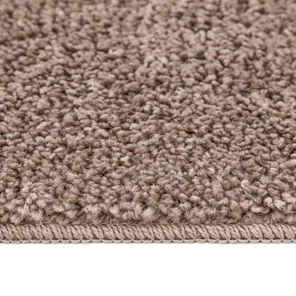 vidaXL Anti-Rutsch Shaggy Teppich Braun 120 x 120 cm PP