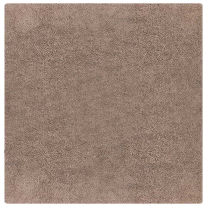 vidaXL Anti-Rutsch Shaggy Teppich Braun 120 x 120 cm PP