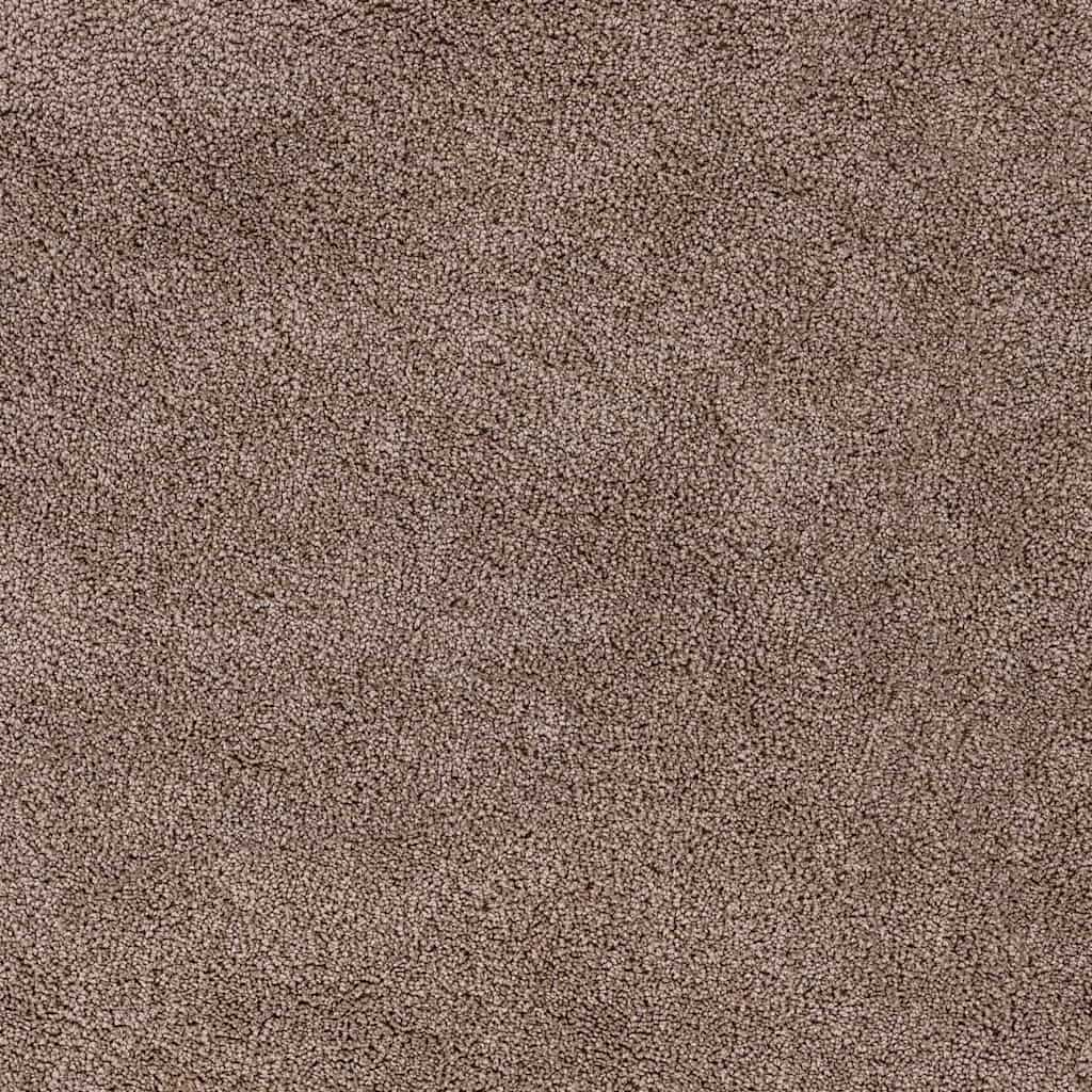 vidaXL Anti-Rutsch Shaggy Teppich Braun 120 x 120 cm PP