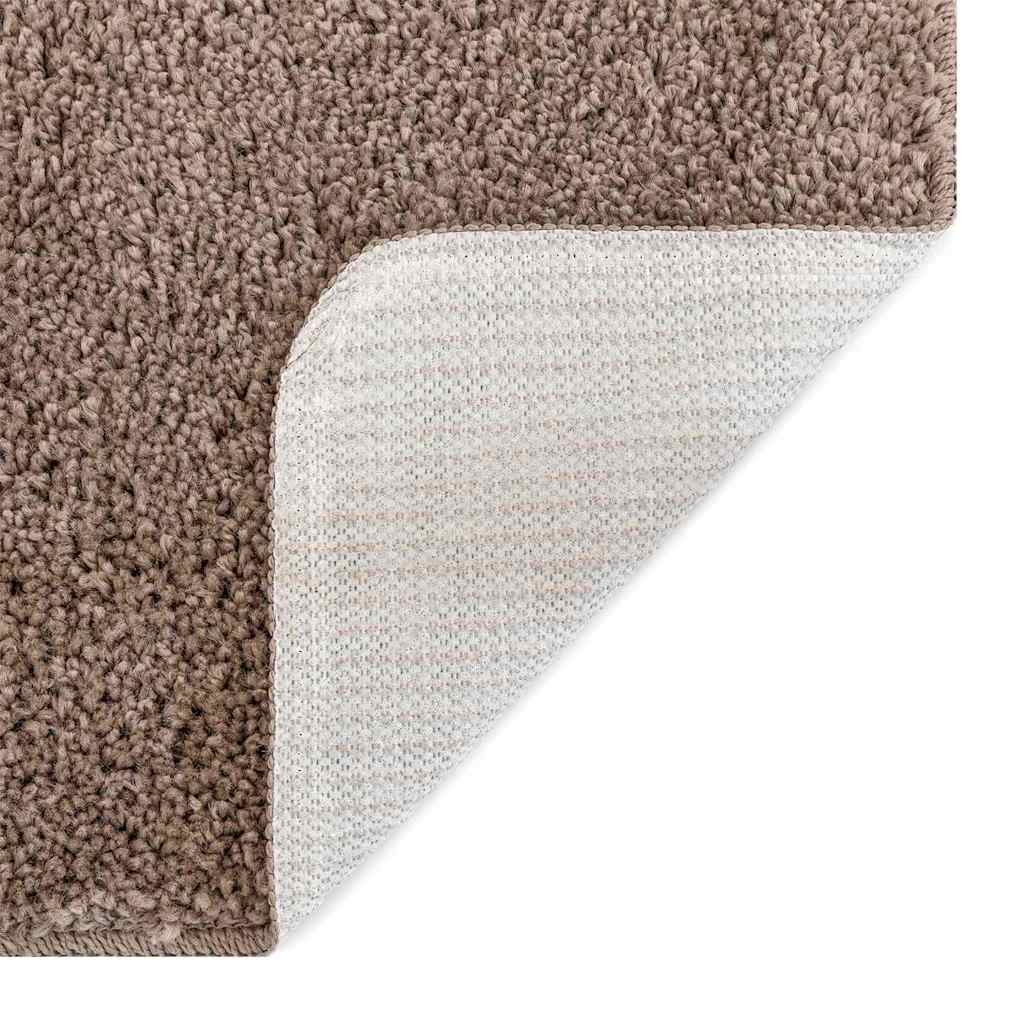 vidaXL Anti-Rutsch Shaggy Teppich Braun 140 x 200 cm PP