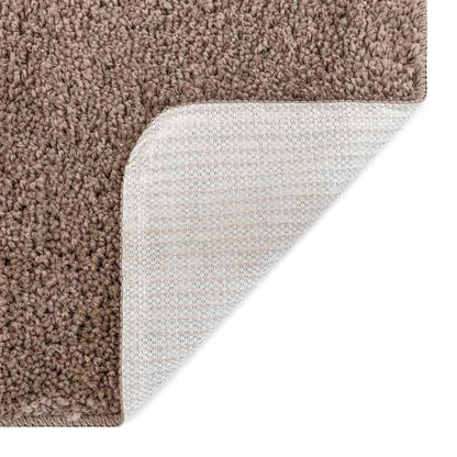 vidaXL Anti-Rutsch Shaggy Teppich Braun 140 x 200 cm PP
