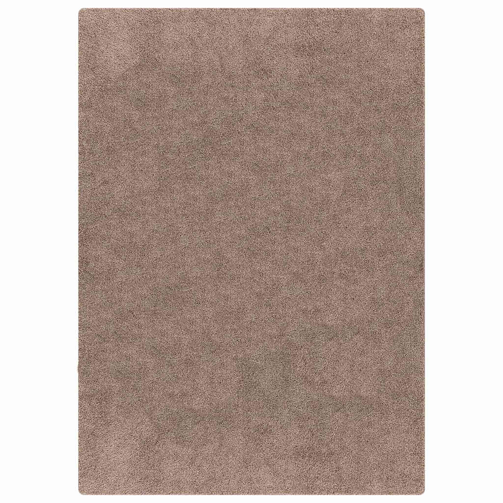 vidaXL Anti-Rutsch Shaggy Teppich Braun 140 x 200 cm PP