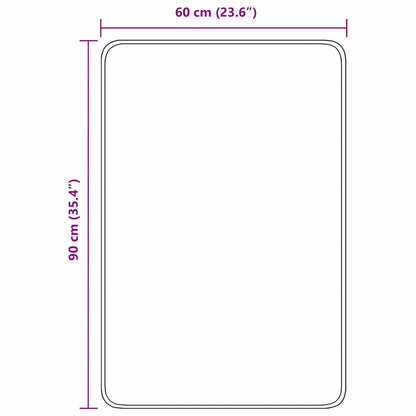 Rutschfeste Badmatte Braun 60 x 90 cm PP