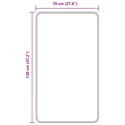 Rutschfeste Badmatte Grün 70 x 120 cm PP