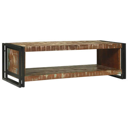 vidaXL Couchtisch 120 x 50 x 38 cm Massives upgecyceltes Holz