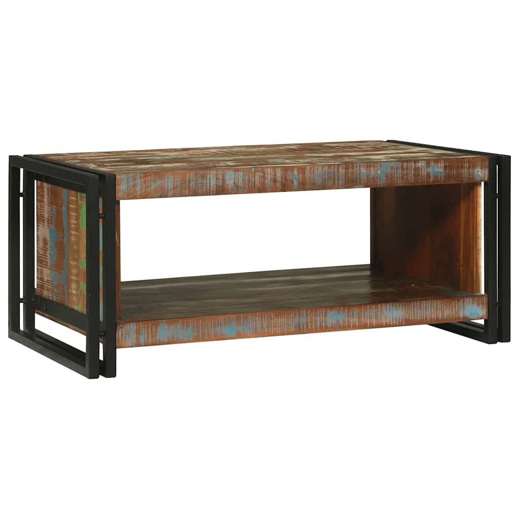 vidaXL Couchtisch 90 x 50 x 38 cm Massives upgecyceltes Holz