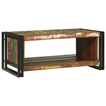 vidaXL Couchtisch 90 x 50 x 38 cm Massives upgecyceltes Holz