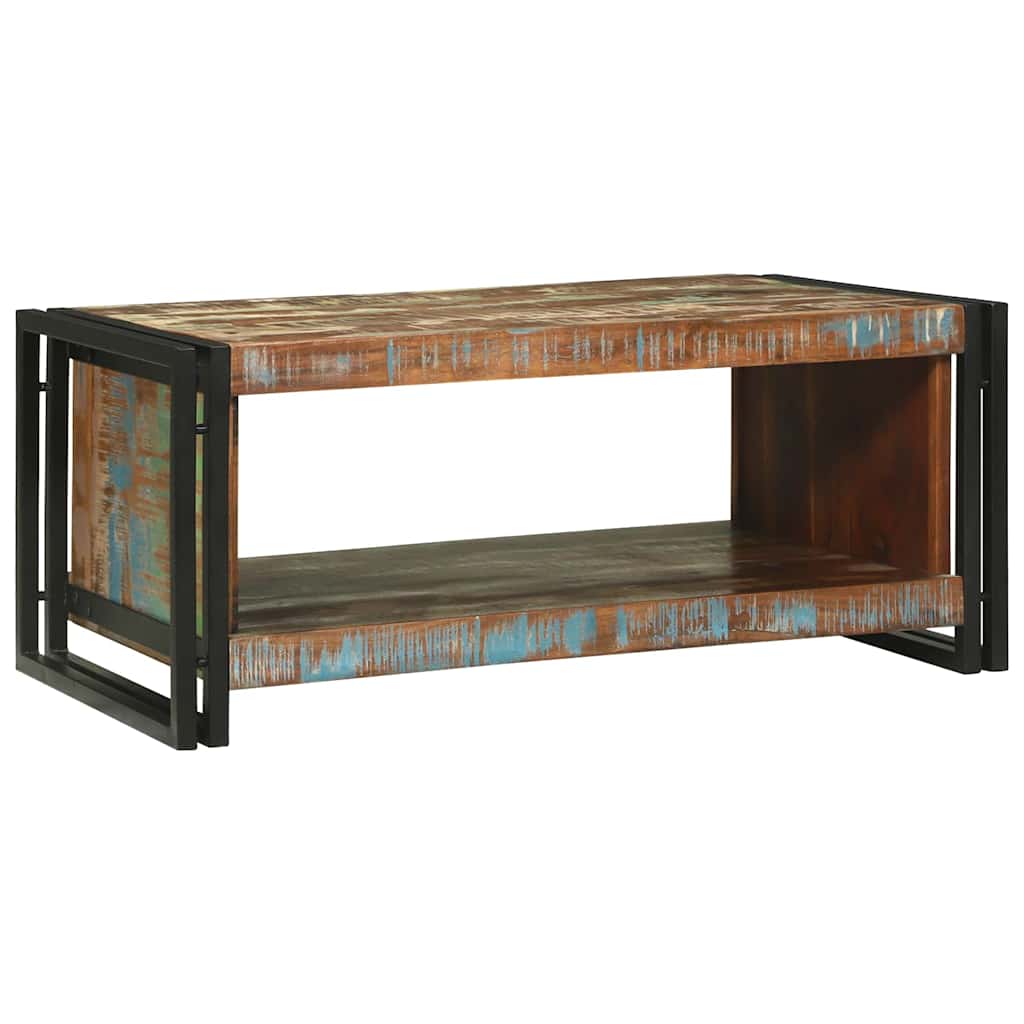 vidaXL Couchtisch 90 x 50 x 38 cm Massives upgecyceltes Holz