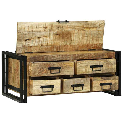 Couchtisch Braun 90 x 50 x 38 cm Massivholz Mango