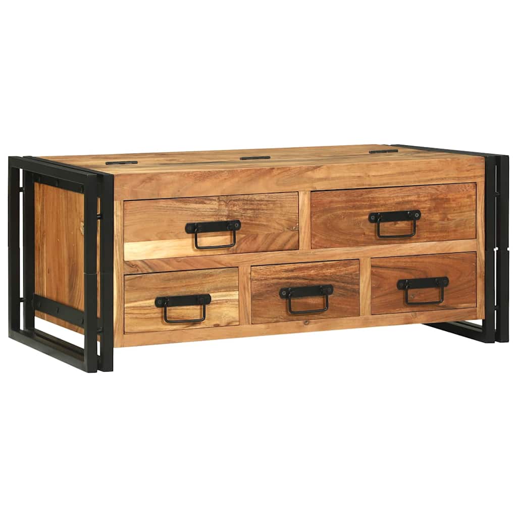 vidaXL Couchtisch Braun 90 x 50 x 38 cm Massivholz Akazie