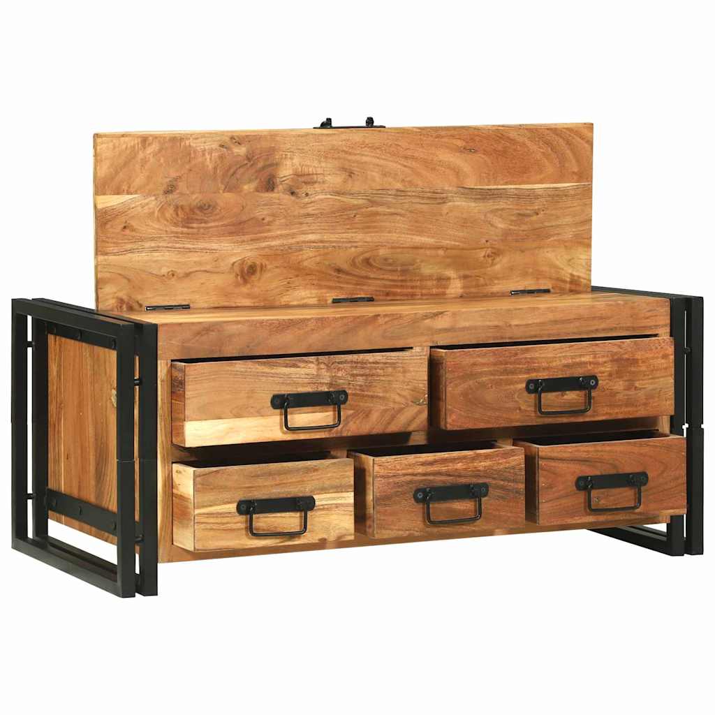 vidaXL Couchtisch Braun 90 x 50 x 38 cm Massivholz Akazie