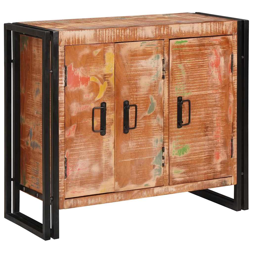 Sideboard mit Türen Braun Massives recyceltes Holz und Metall