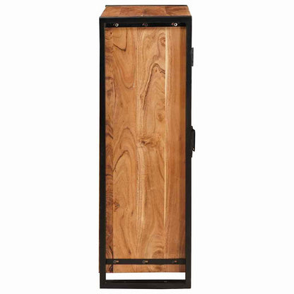 vidaXL Bahut avec portes Marron Bois d'acacia massif et métal