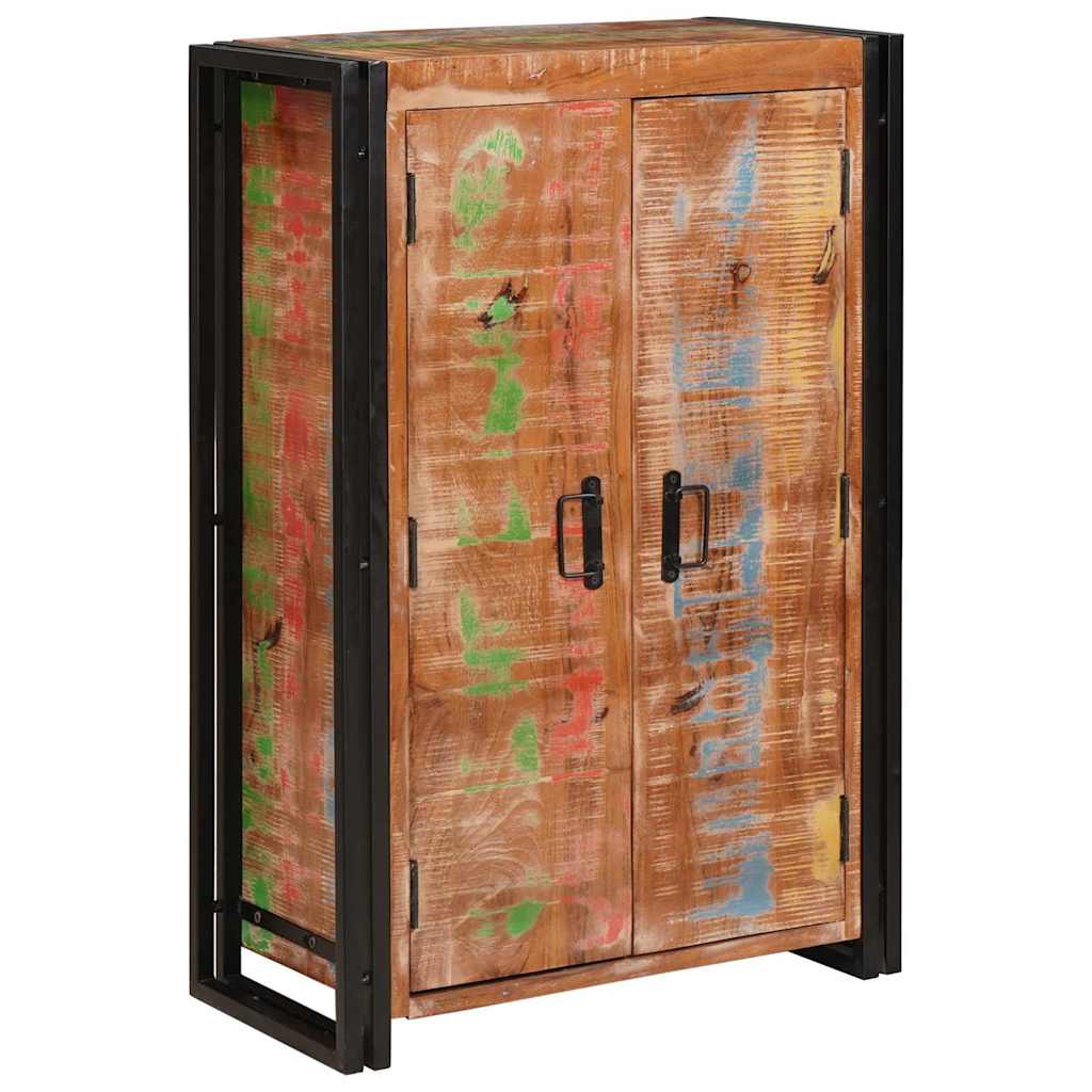 Highboard mit Türen Braun Massives recyceltes Holz und Metall