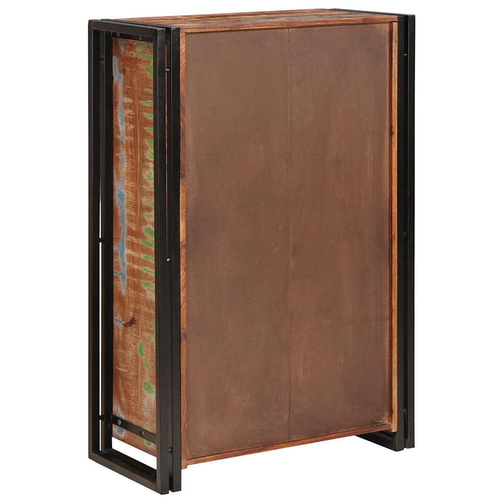 Highboard mit Türen Braun Massives recyceltes Holz und Metall