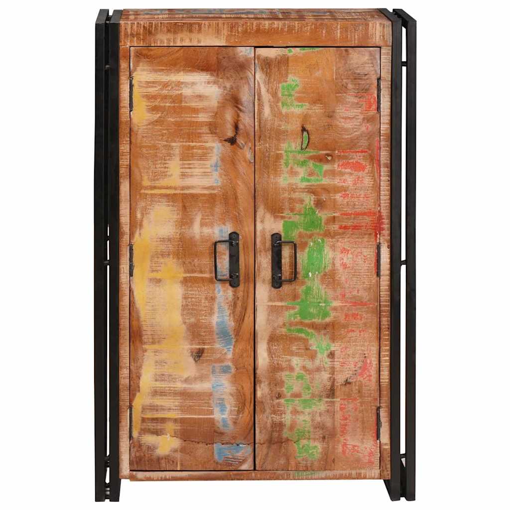 Highboard mit Türen Braun Massives recyceltes Holz und Metall