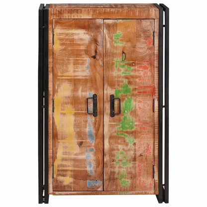 Highboard mit Türen Braun Massives recyceltes Holz und Metall