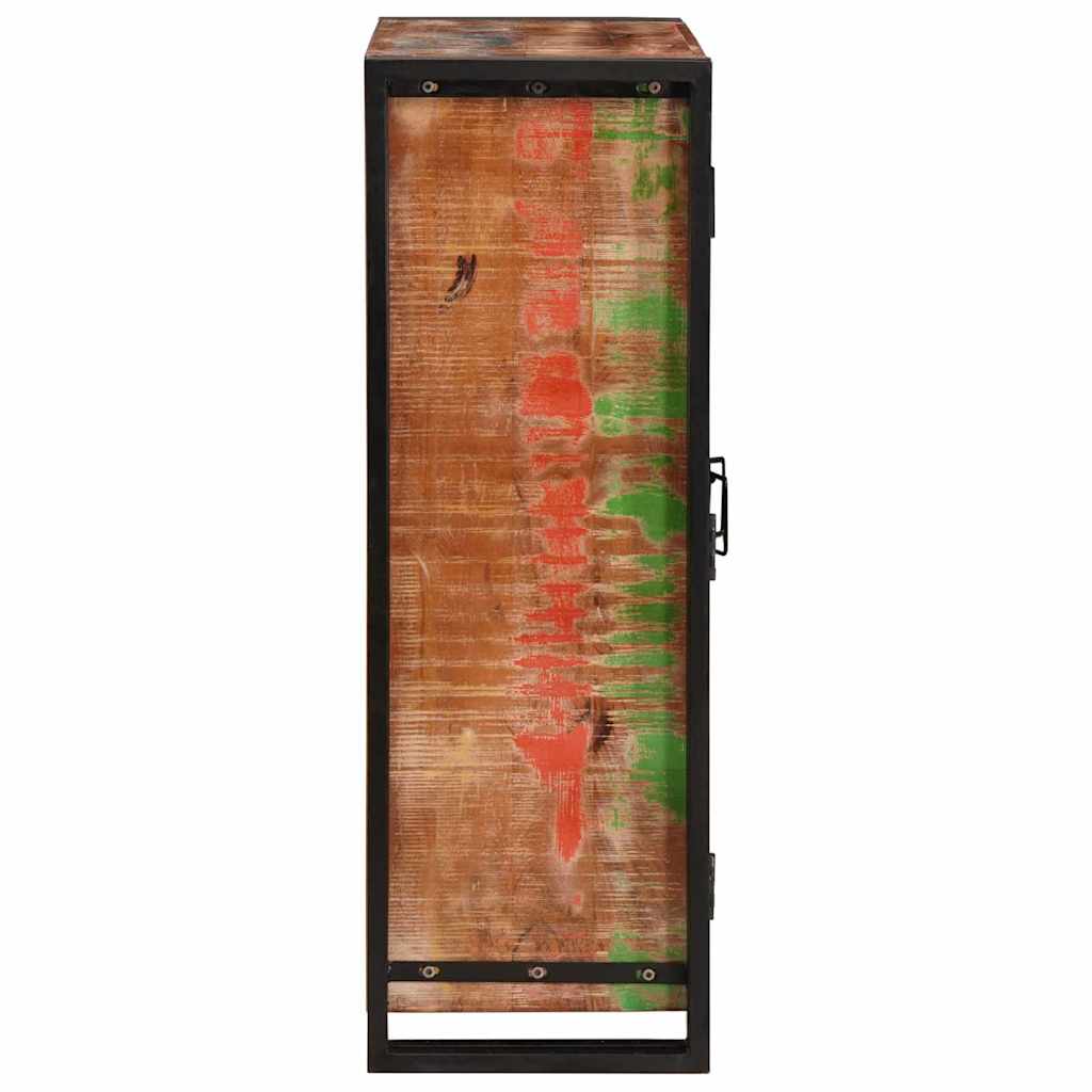 Highboard mit Türen Braun Massives recyceltes Holz und Metall