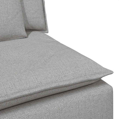 Modulares Sofa mit Kissen Wolkengrau