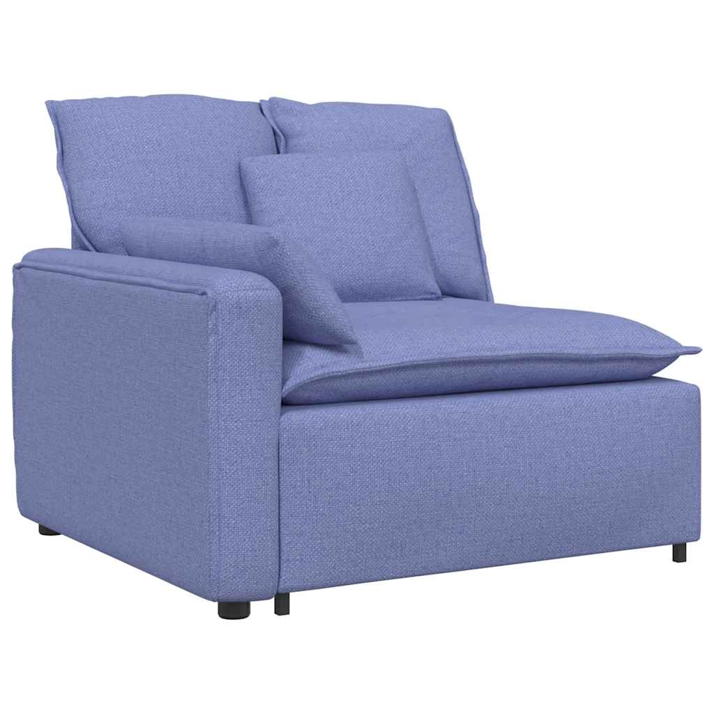 Modulares Sofa mit Kissen Jeansblau
