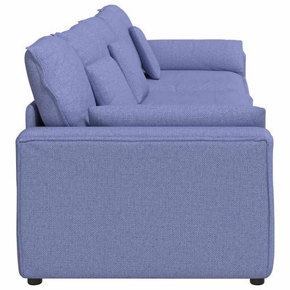Modulares Sofa mit Kissen Jeansblau