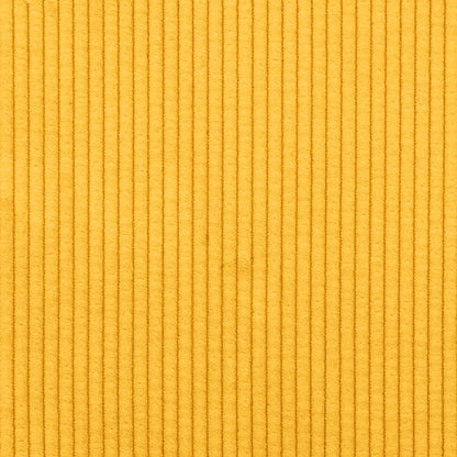 vidaXL Modulares Sofa mit Fußhocker Kissen Cordstoff Hellgelb