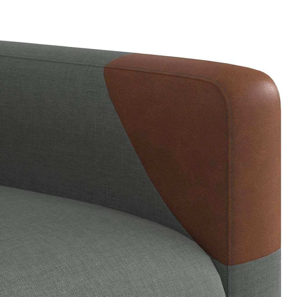 vidaXL Fauteuil relax électrique en tissu gris foncé