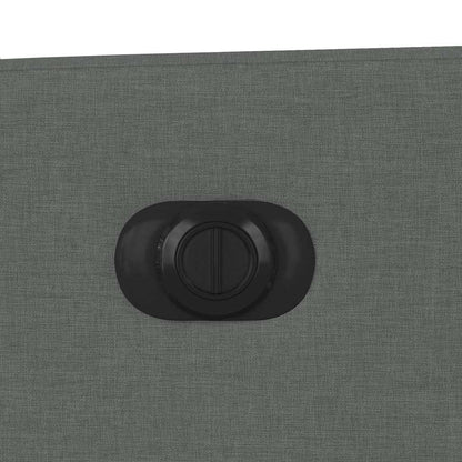 vidaXL Fauteuil relax électrique en tissu gris foncé