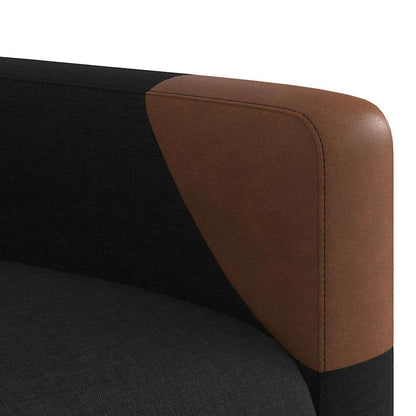 vidaXL Fauteuil relax électrique noir en tissu