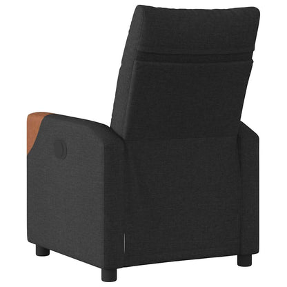 vidaXL Fauteuil relax électrique noir en tissu
