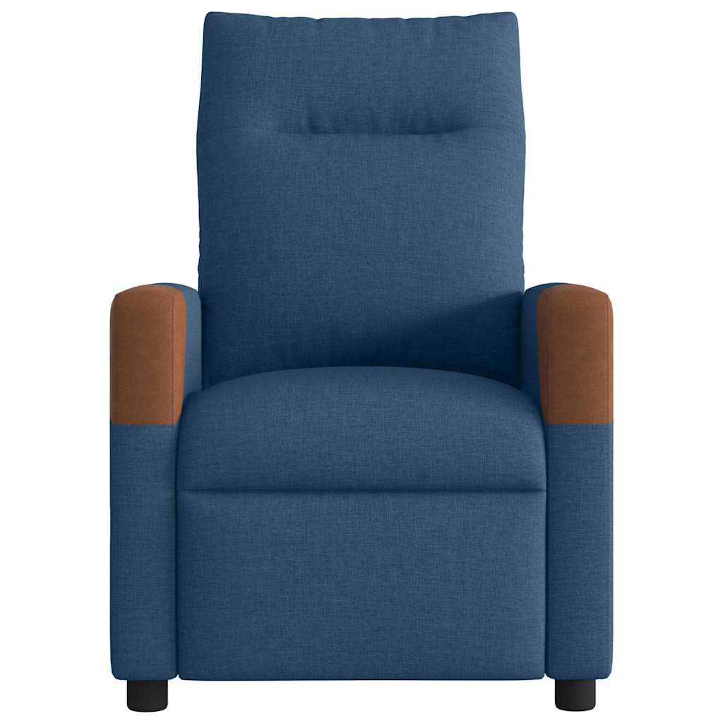 vidaXL Relaxsessel Elektrisch Blau Stoff