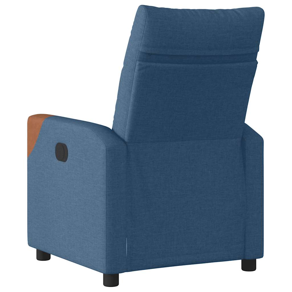 vidaXL Relaxsessel Elektrisch Blau Stoff