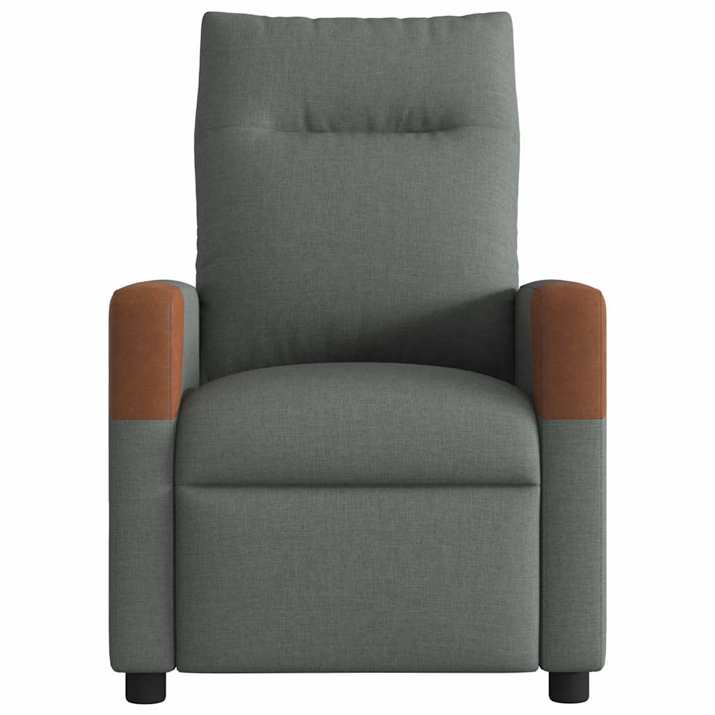 vidaXL Massagesessel Elektrisch Dunkelgrau Stoff